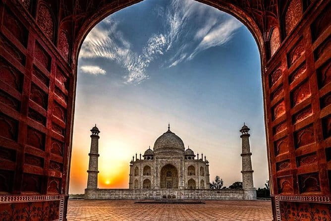 1-Day Trip to Golden Temple,Amritsar from Delhi with Both side Commercial Flight - Durgiana Temple by a sacred lake: religion in a different mood