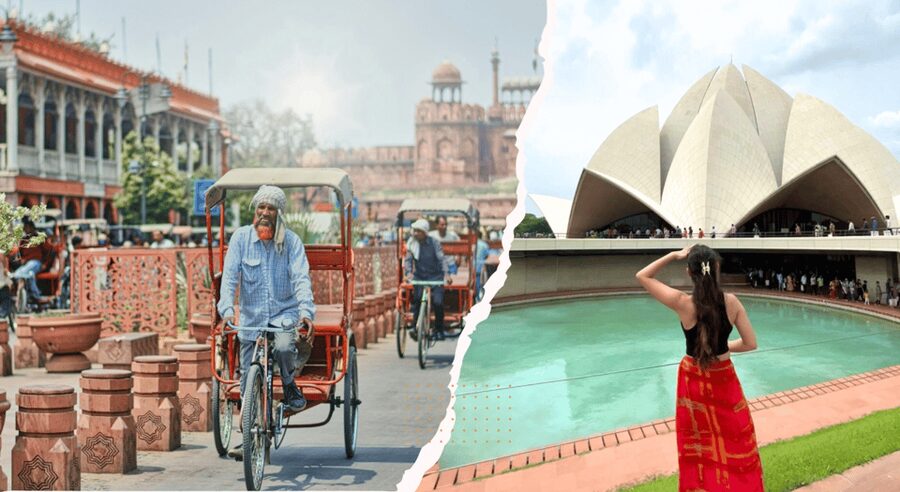 Delhi: Old & New Delhi Private Tour with Rickshaw Ride - Qutub Minar and Humayun’s Tomb, UNESCO time with a guide