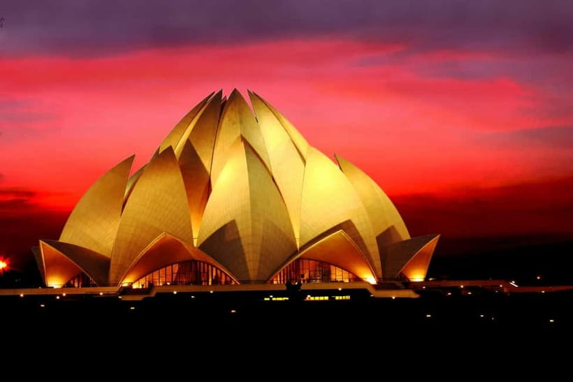 Delhi: Private Full-Day City Tour of Old and New Delhi - New Delhi Temples and the Lotus Temple Timing Note