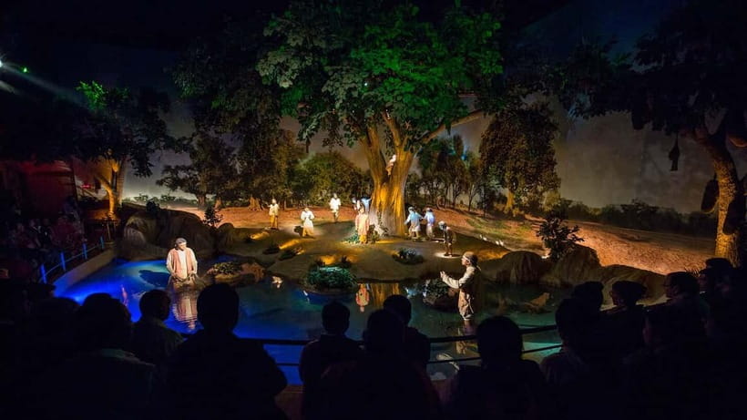 From Delhi: Akshardham Exhibition and Sahaj Anand Water Show - Sahaj Anand Light and Water Show in the Evening