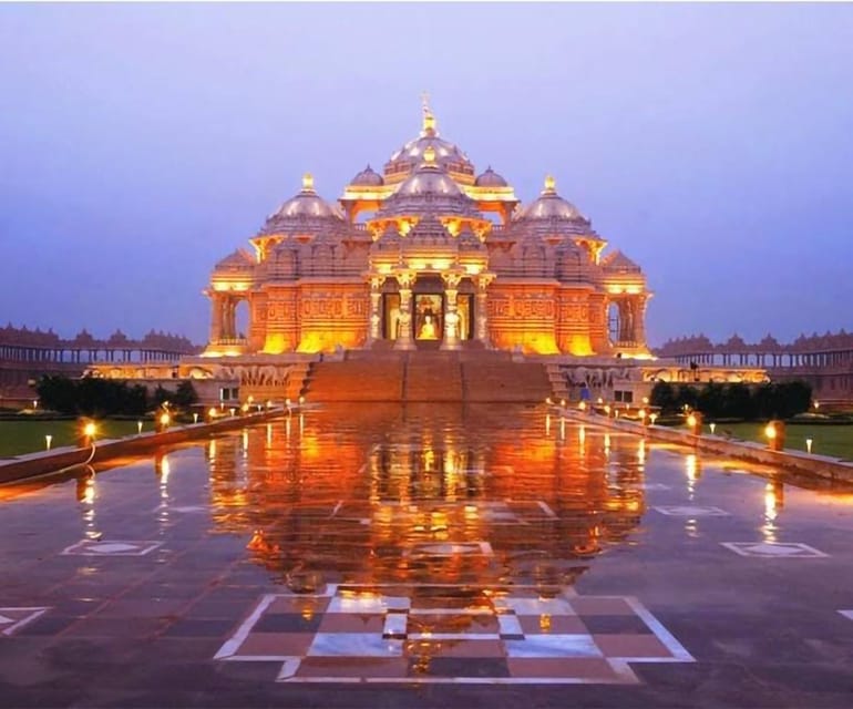 From Delhi: Akshardham Tour With Light & Water Show - Inside Akshardham: A Guided Route That Feels Like Story Chapters