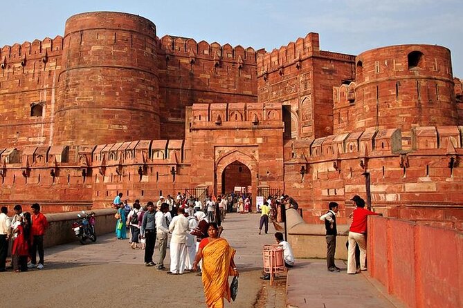 From Delhi: Full Day TajMahal & Agra Fort with 5 Star Lunch - Agra Fort after lunch: switching from white marble to red stone