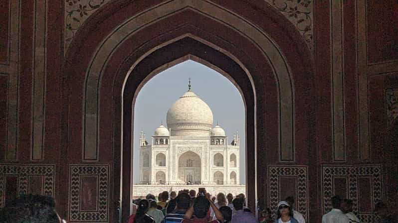 From Delhi: Taj Mahal & Agra Day Trip with Jaipur Drop - Extra views in Agra: Mehtab Bagh and quick market time