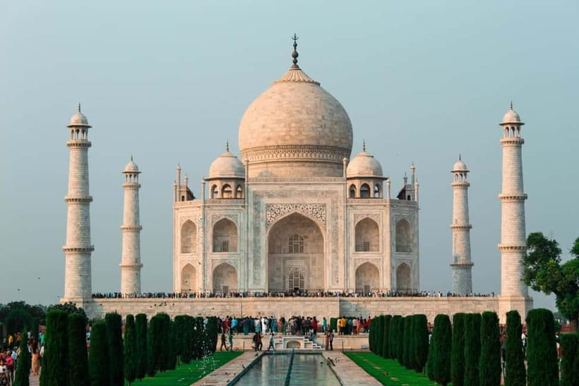 From Delhi: Taj Mahal, Agra Fort, Mehtab Bagh Tour & 5<em>Lunch – Key reasons this tour is worth your time’ /></p>
<ul>
<li><strong>Sunrise timing option:</strong> pick-ups at 2:00 AM or 3:00 AM turn it into a true sunrise Taj Mahal tour</li>
<li><strong>Expert private guiding:</strong> English, French, Spanish, or Italian with real storytelling, not just facts</li>
<li><strong>Private AC comfort from Delhi:</strong> driver and guide in your own car, with hotel or selected-area pickup</li>
<li><strong>Agra Fort as a second anchor stop:</strong> grand courtyards and halls with Mughal-era context</li>
<li><strong>Mehtab Bagh for photos:</strong> panoramic Taj Mahal angles across the Yamuna, away from the main crowd flow</li>
</ul>
<h2>Private AC Car Pickup and Getting to Agra Without Stress</h2>
<p><img width="394" height="650" decoding="async" src=