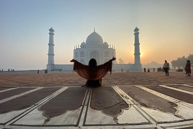From Delhi: Taj Mahal Sunrise & Agra Handicraft Heritage Tour - TajGanj artisan workshops: marble inlay, gemstones, carpets, and Zardozi