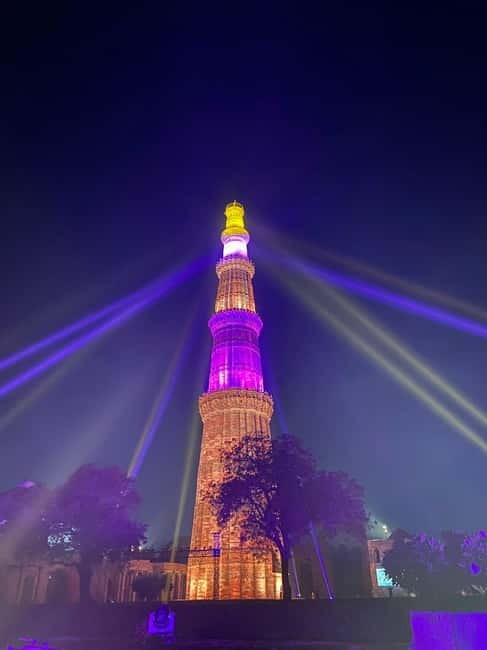 New Delhi: Qutub Minar Light & Sound Show Tour - Pickup to Qutub Minar: the part that makes the evening easy