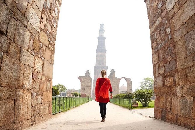 Old Delhi Heritage Walk and Half Day New Delhi Sightseeing - India Gate gardens, a quick pause with symbolic weight