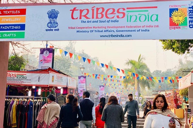 Private Delhi Tour: Lotus Temple, Qutub Minar and Dilli Haat - Dilli Haat craft bazaar and the food break