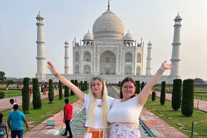 Private Full-Day Agra and Taj Mahal Tour by High-Speed Train with Meals - Hotel pickup, private car in Agra, and mobile ticket support
