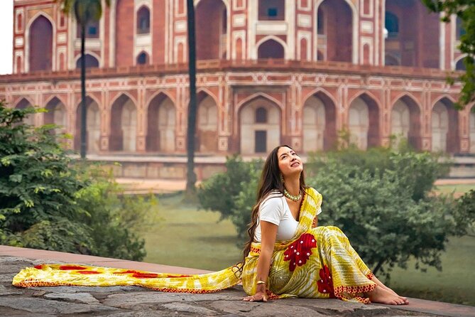 Private Photoshoot with a Local Photographer - Humayun’s Tomb stop: making portraits look grand without feeling posed