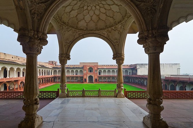 Taj Mahal And Agra Overnight Tour From Delhi By AC Car - Day 1 in Agra: Fort, Tomb, and the Taj view from Mehtab Bagh