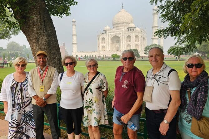 Taj Mahal same day luxurious Tour by Superfast Train from Delhi - Agra Fort: UNESCO scale, red-stone architecture, and a clean 1-hour slot