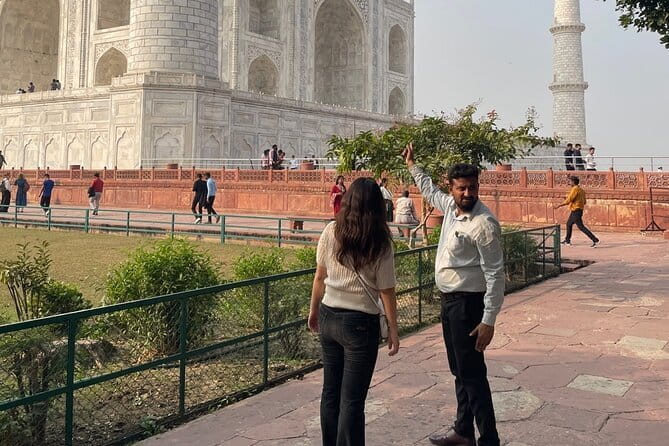 Taj Mahal Tour From Delhi— Private Day Trip with Agra Fort - Entering the Taj Mahal with included tickets and guided context